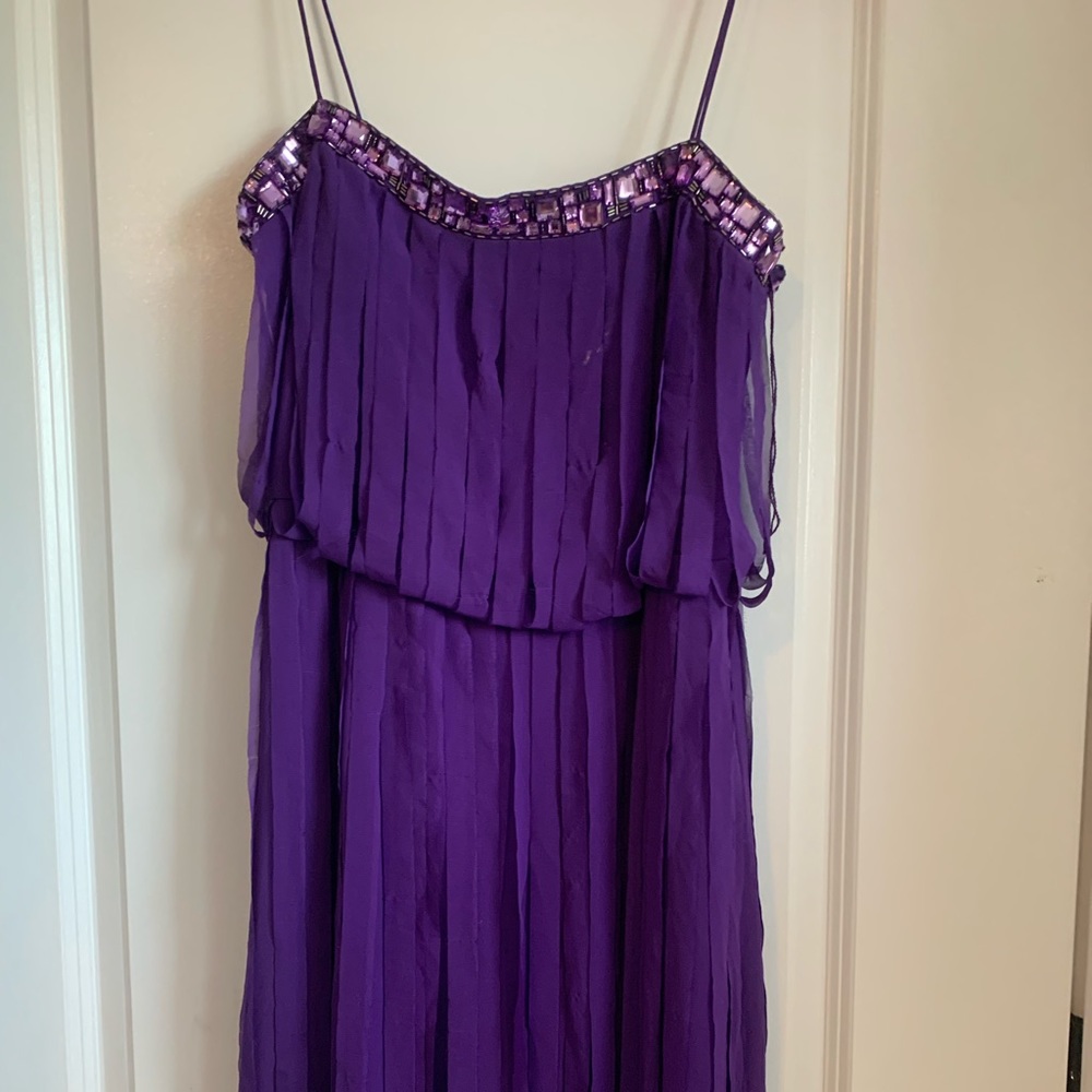 Purple Aidan Mattox mini dress size 12